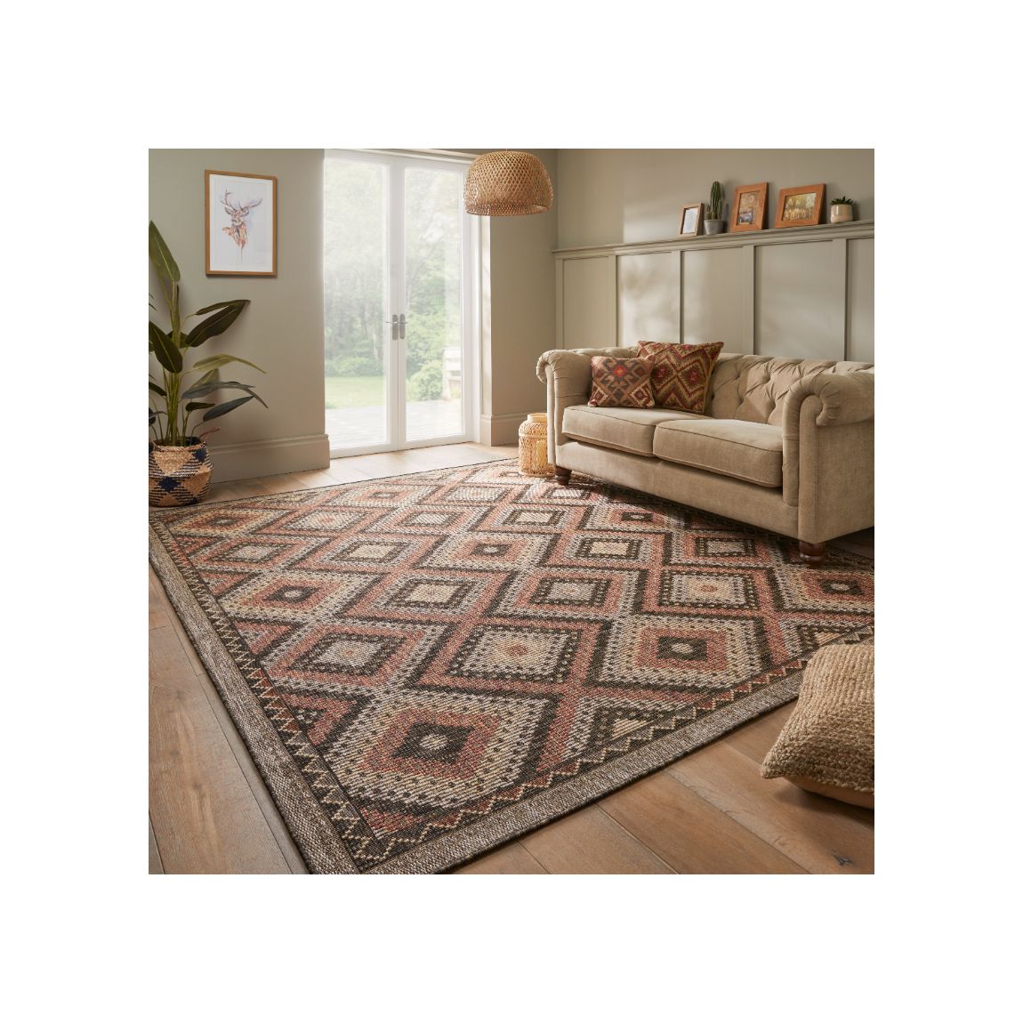 Sumac Indoor Outdoor Rug Brown Rust - 230cm x 160cm main product photo