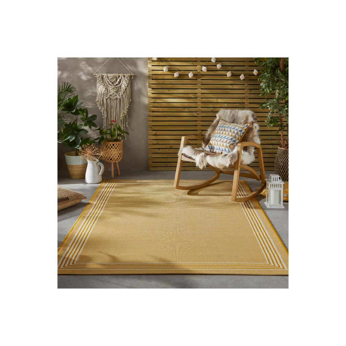 Terrazzo Indoor Outdoor Rug Yellow - 230cm x 160cm main product photo