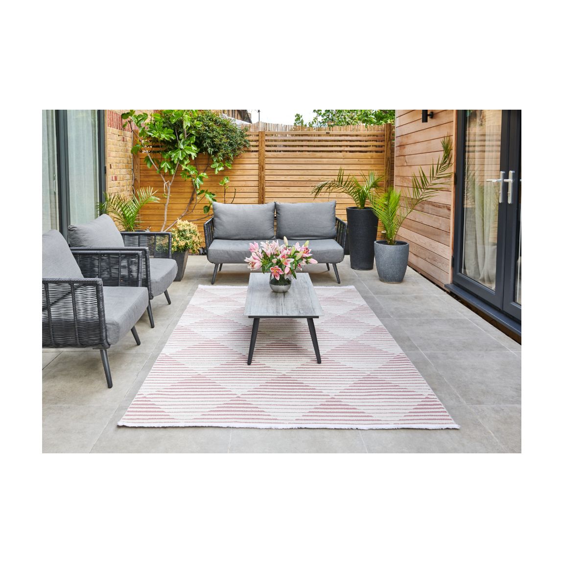 Jazz Indoor Outdoor Rug Rose - 290cm x 190cm main product photo