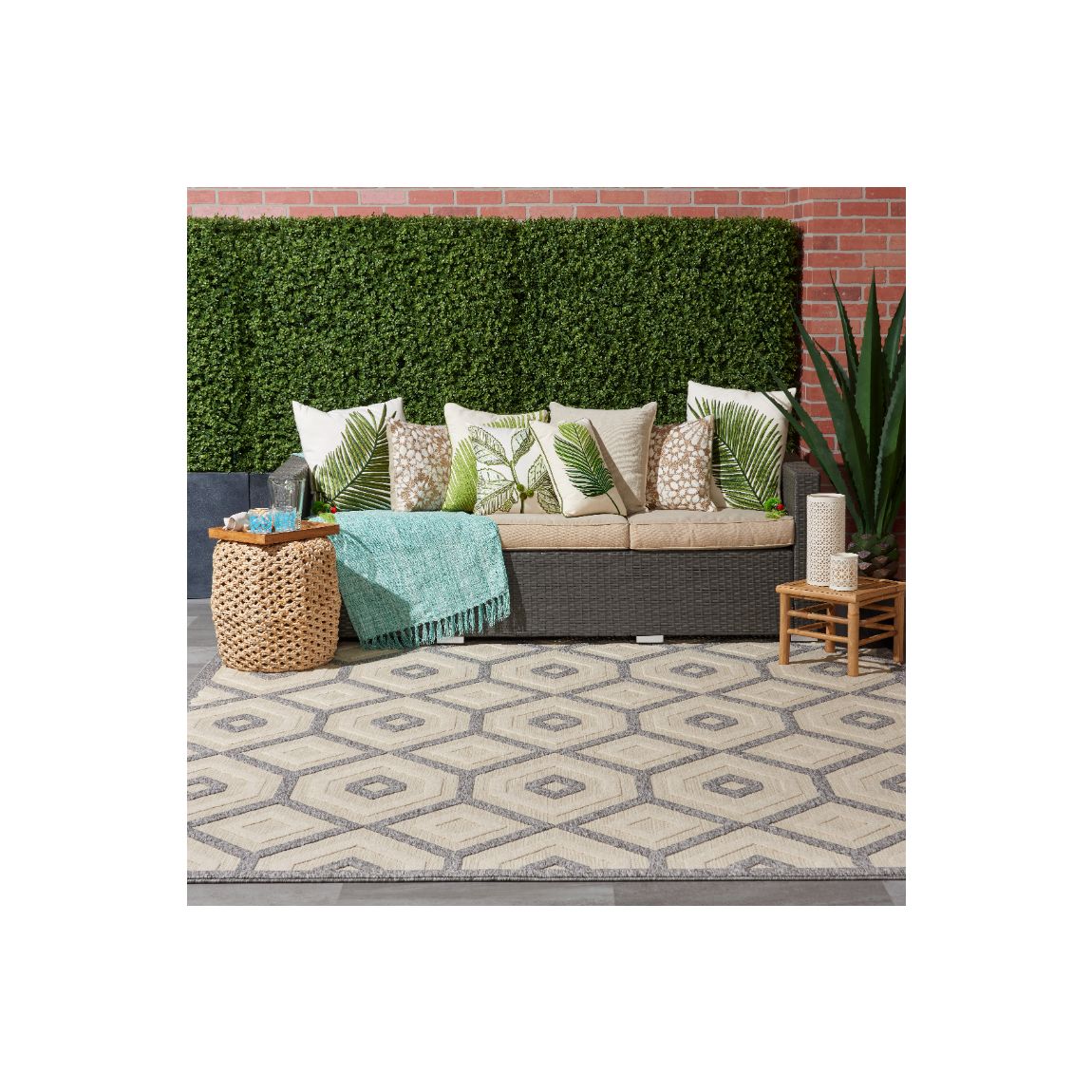 Cozumel Indoor Outdoor Rug Cream - 300cm x 239cm main product photo