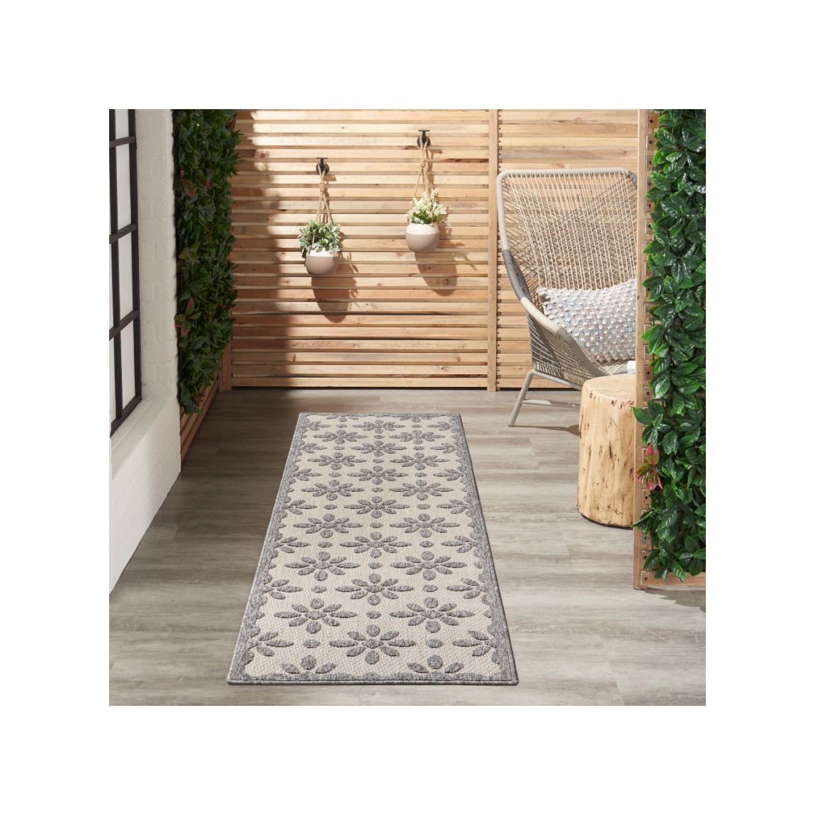 Cozumel Indoor Outdoor Rug Cream - 229cm x 66cm main product photo