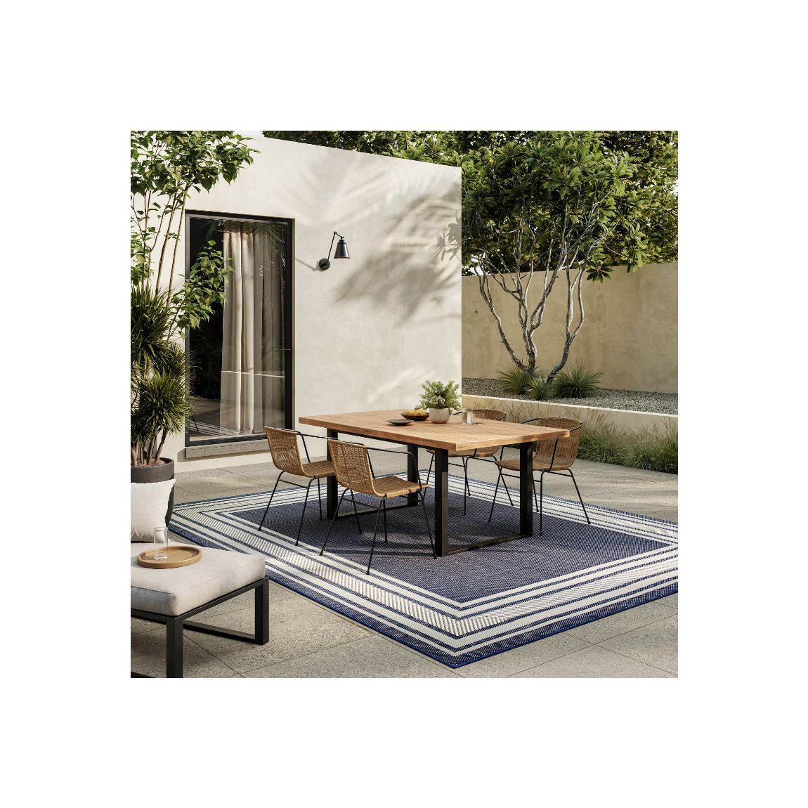 Horizon Indoor Outdoor Rug Navy - 274cm x 183cm main product photo
