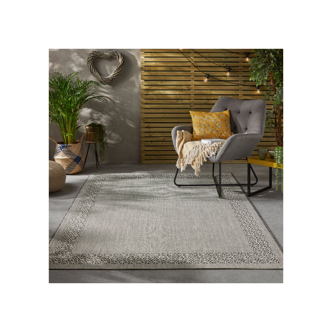 Terrazzo Indoor Outdoor Rug Grey - 230cm x 160cm main product photo