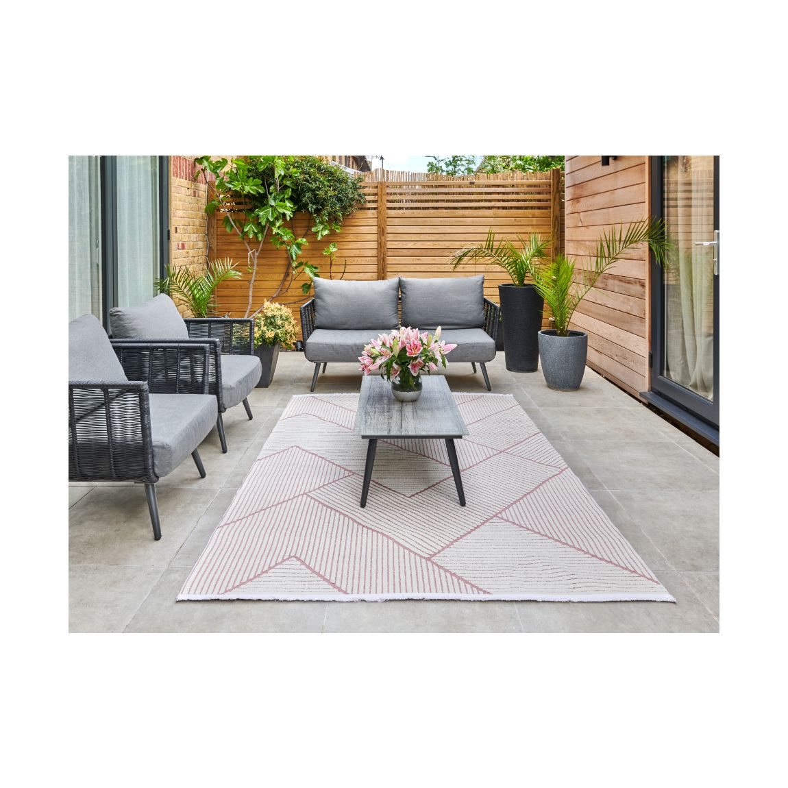 Jazz Indoor Outdoor Rug Rose - 220cm x 160cm main product photo