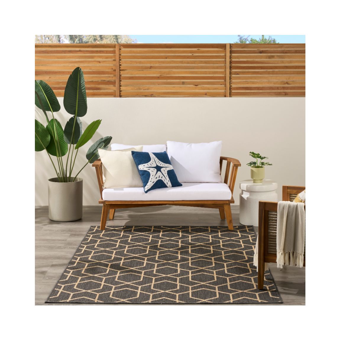 Horizon Indoor Outdoor Rug Charcoal - 213cm x 152cm main product photo