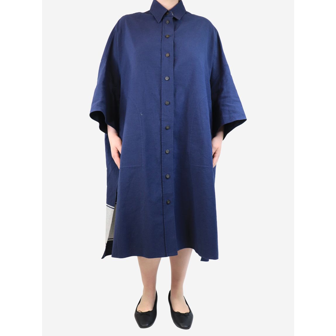Joseph navy blue shirt main product photo