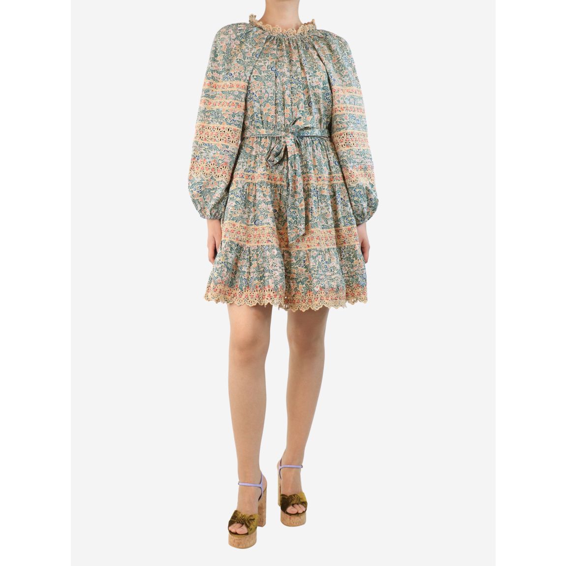 Ulla Johnson floral belted main product photo