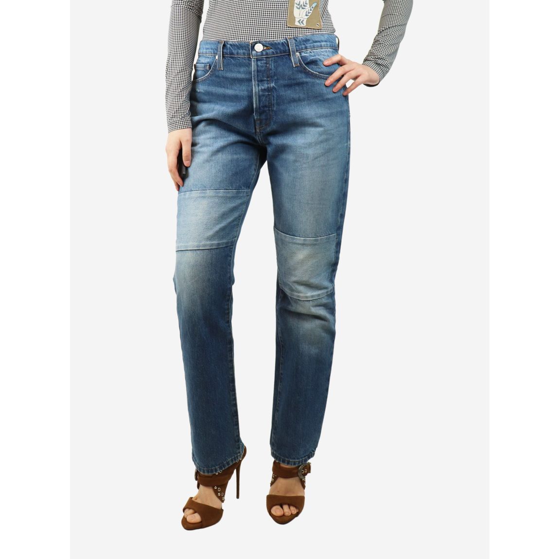 Frame blue Le Slouch jeans. main product photo