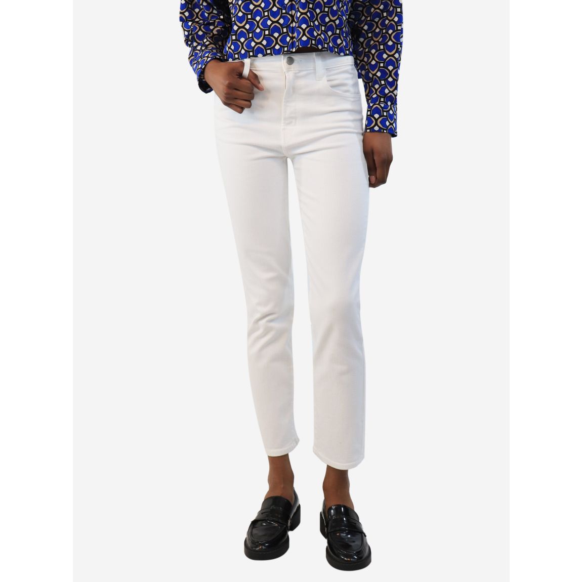 White slim jeans , UK 6 main product photo