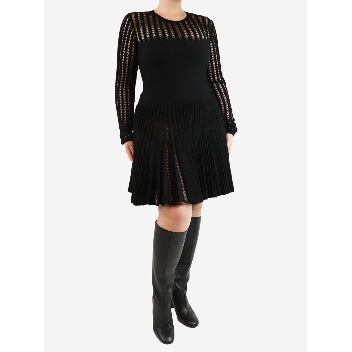 Alaia Black stretch-woven main product photo