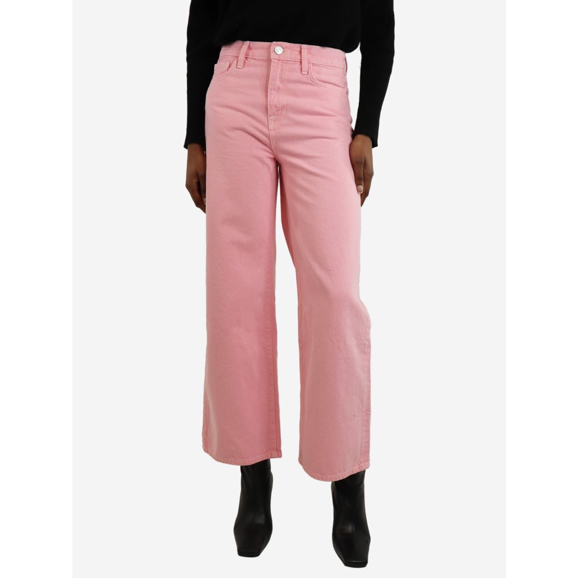 Frame pink le jane wide-leg main product photo