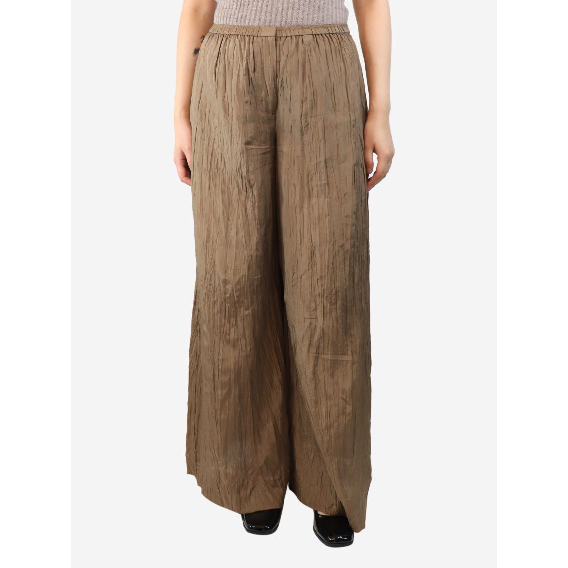 Joseph brown wide-leg main product photo
