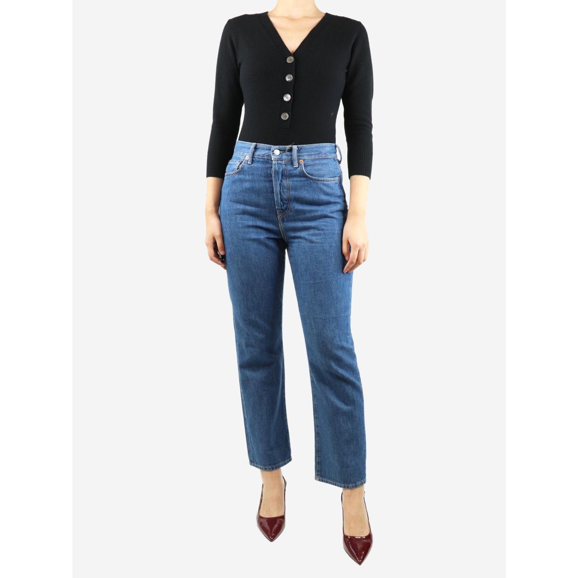 Acne Studios blue high-rise main product photo
