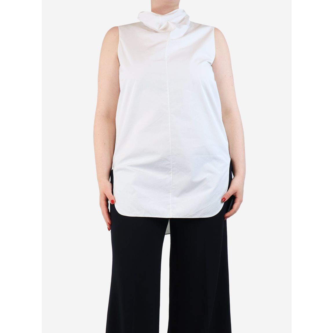 The Row white sleeveless main product photo