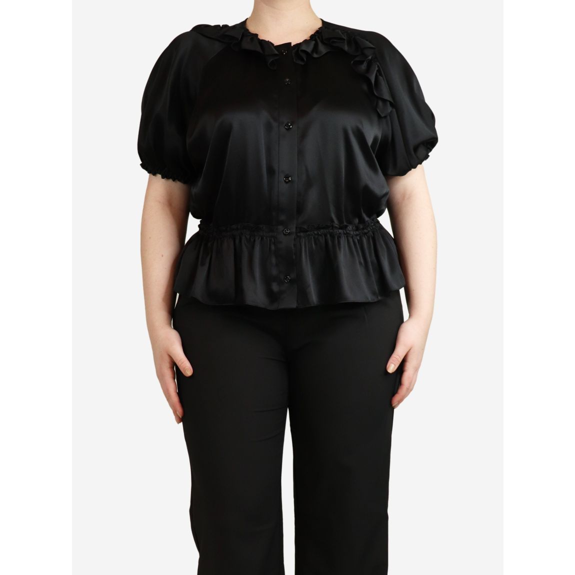 Simone Rocha black silk main product photo