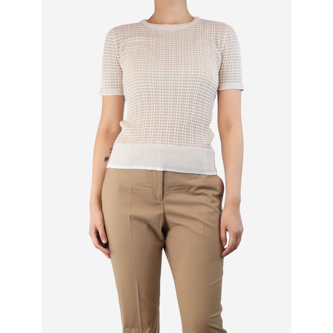 Rag & Bone beige and white main product photo