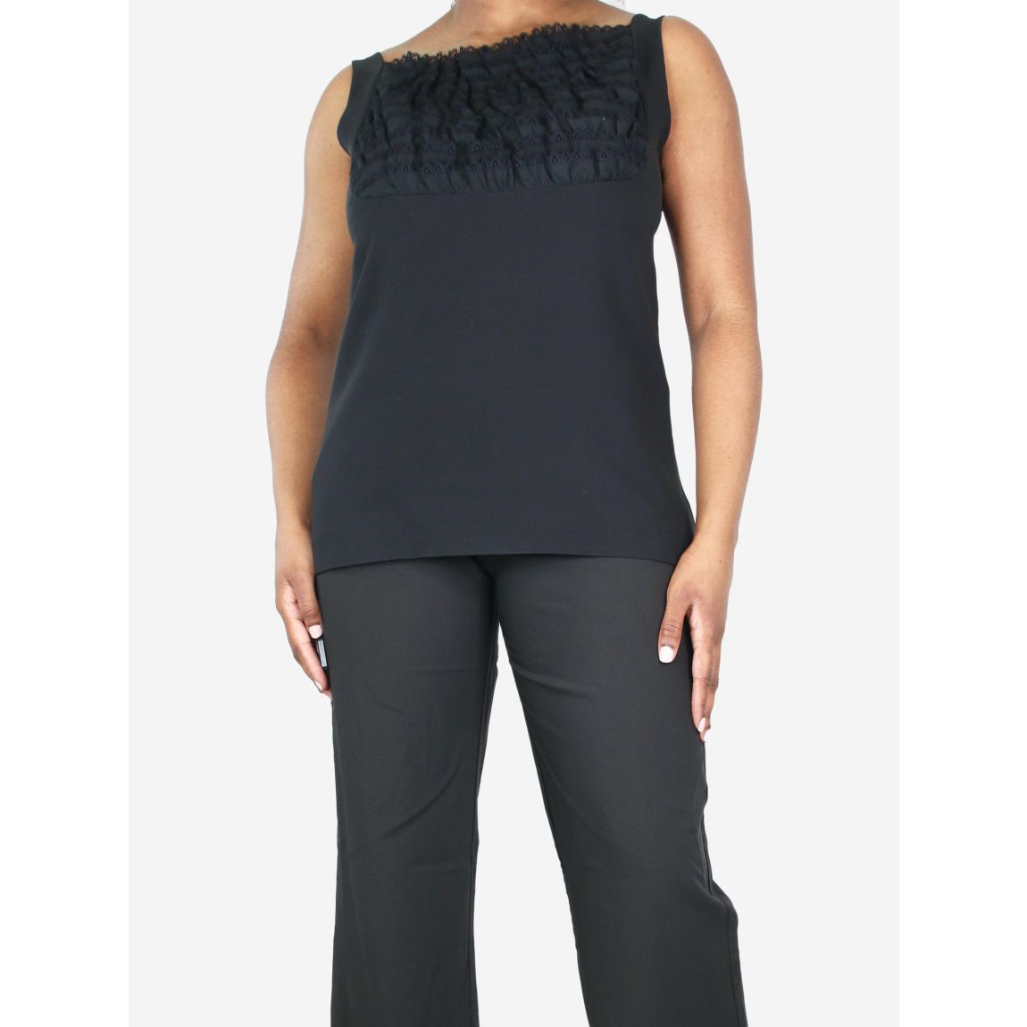 Prada black open-back silk main product photo