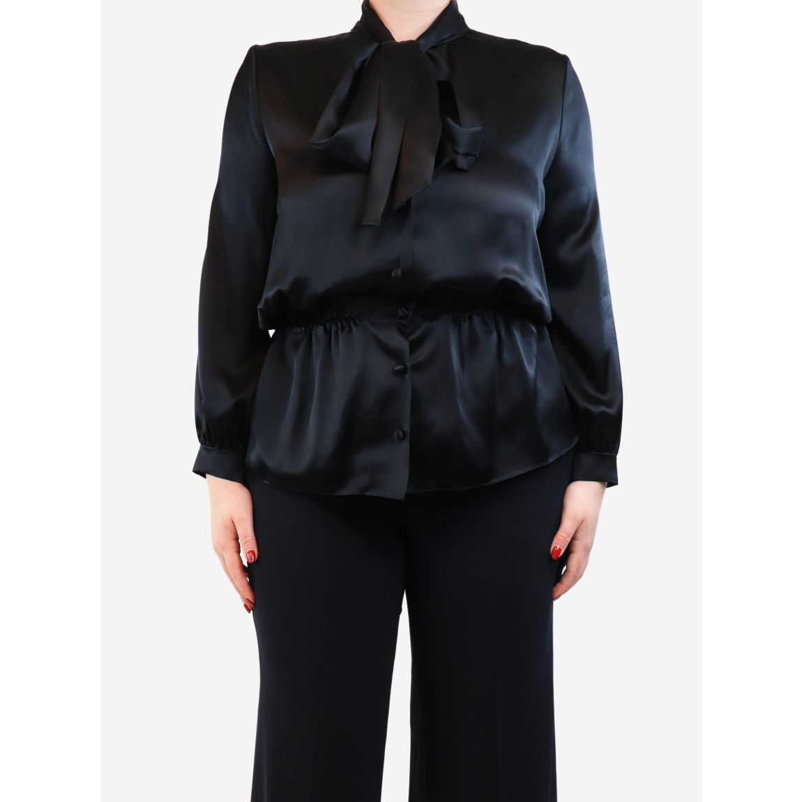 Balenciaga black silk main product photo