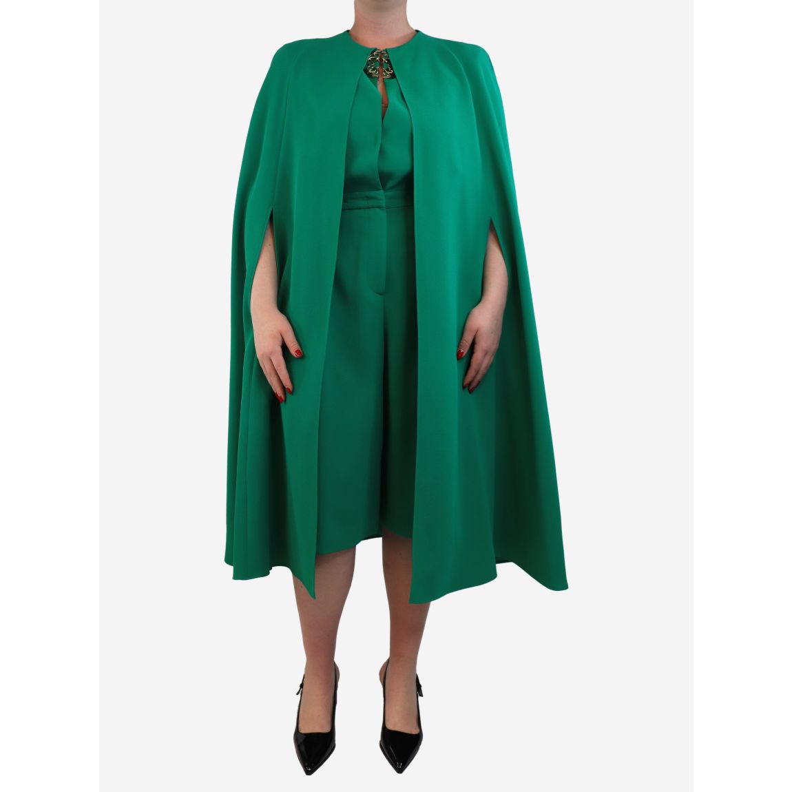 Elie Saab jolly green crepe main product photo