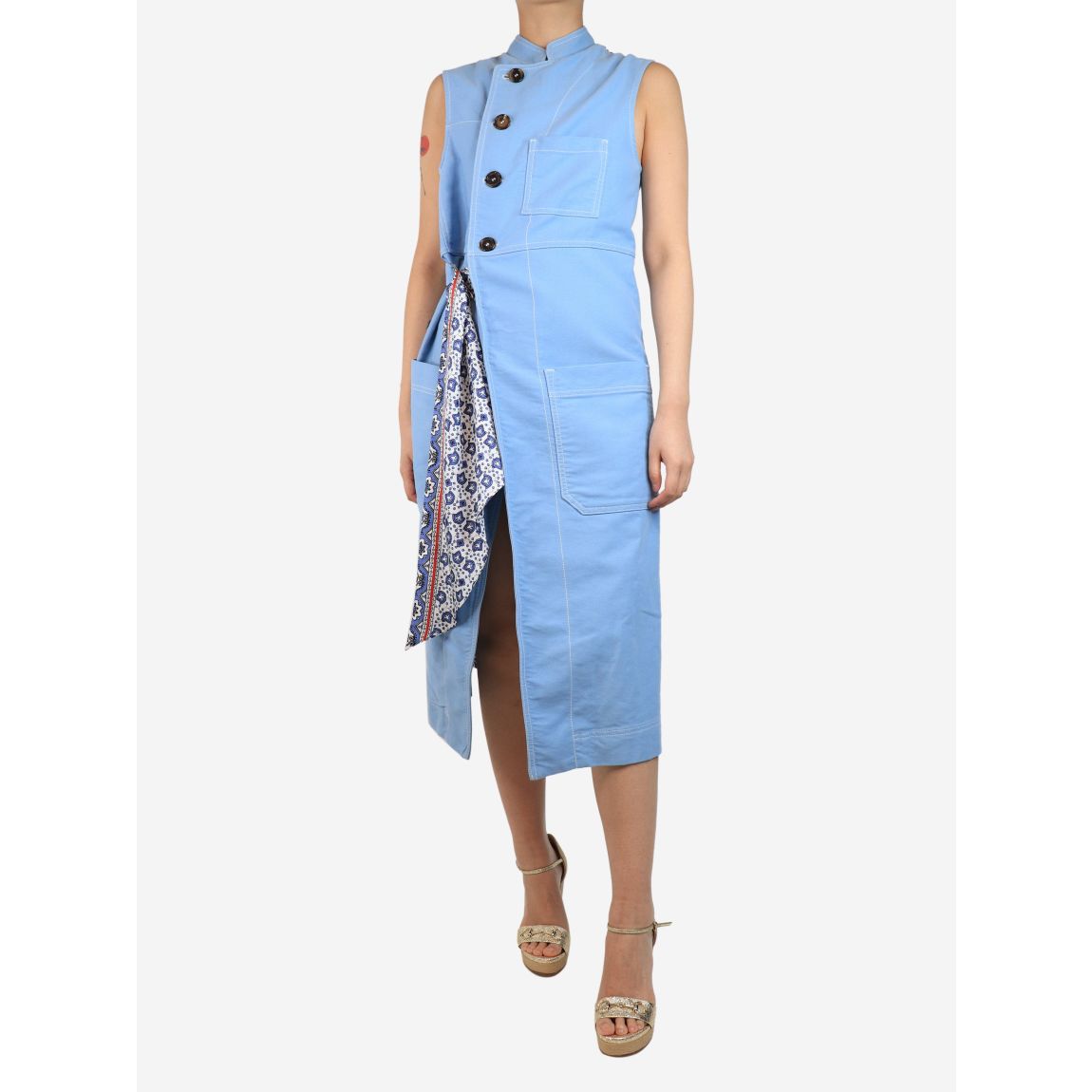 Chloe baby blue sleeveless main product photo