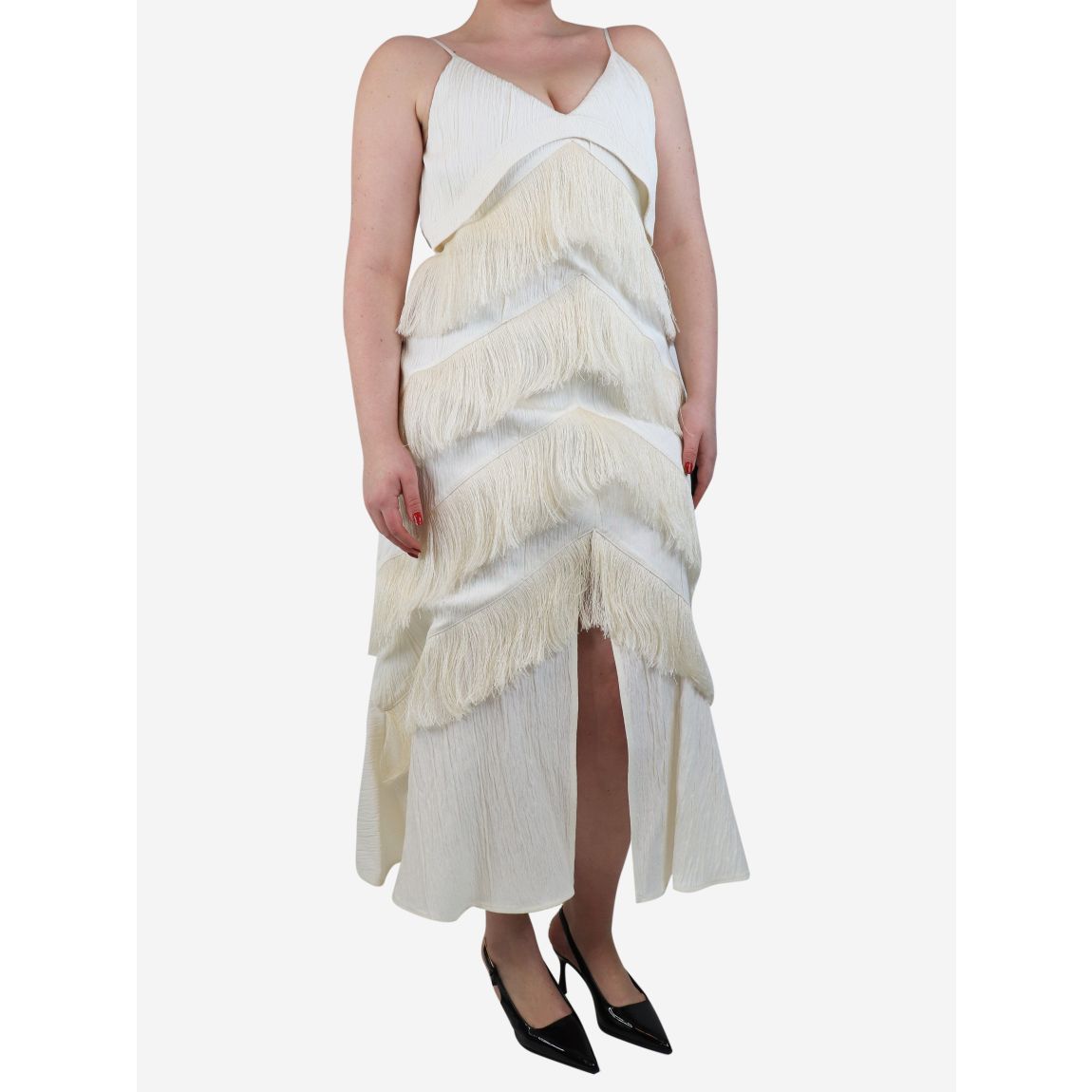 Jil Sander cream fringed main product photo
