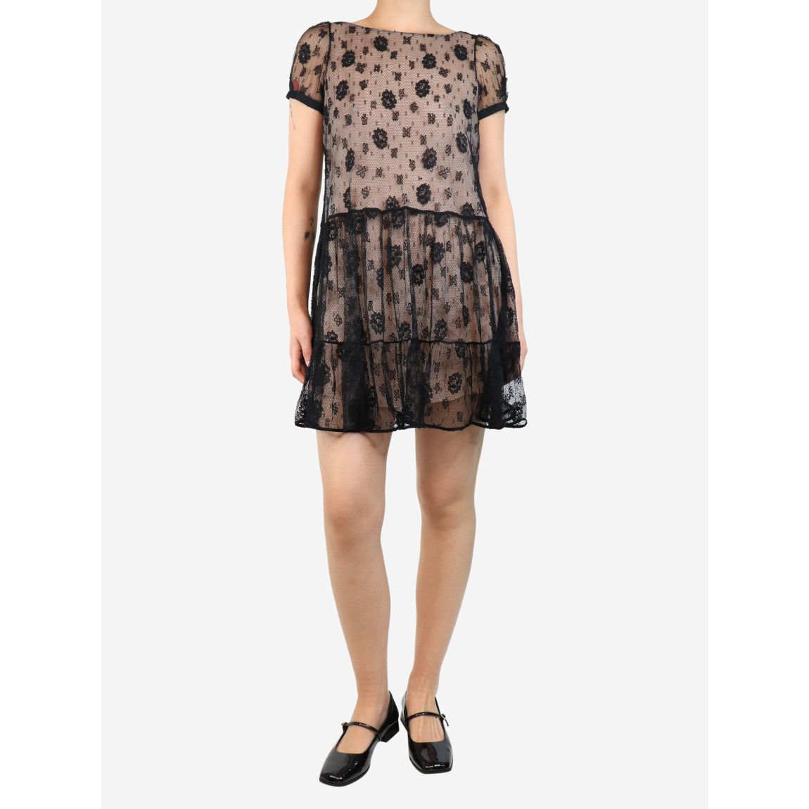 Red Valentino black lace main product photo