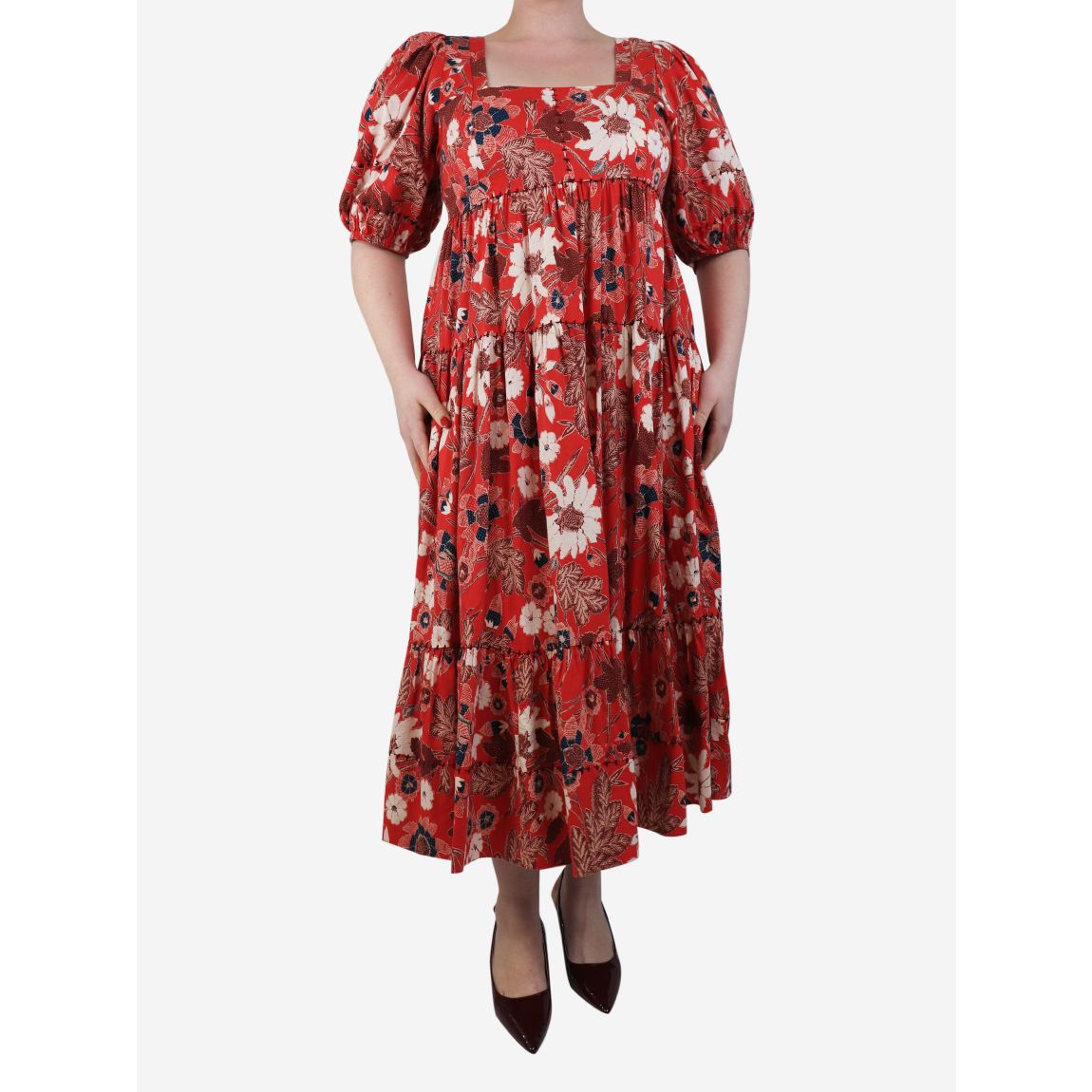 Ulla Johnson red Nora main product photo