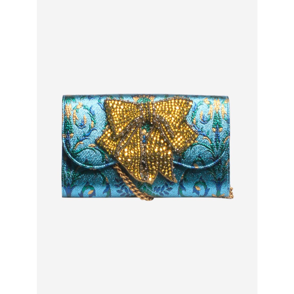 Gucci blue and gold Brocade main product photo