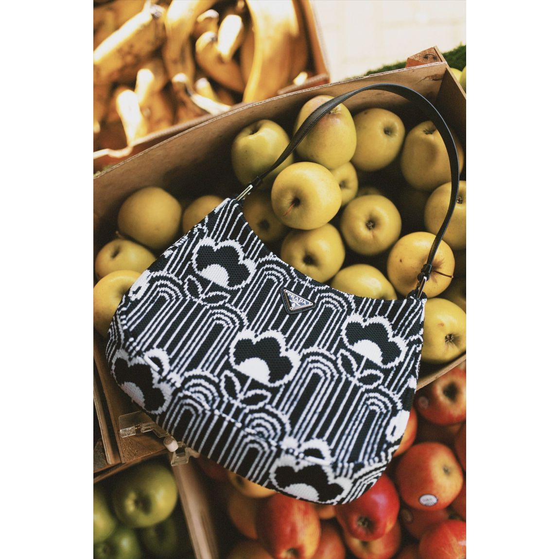 Prada black and white Cleo main product photo