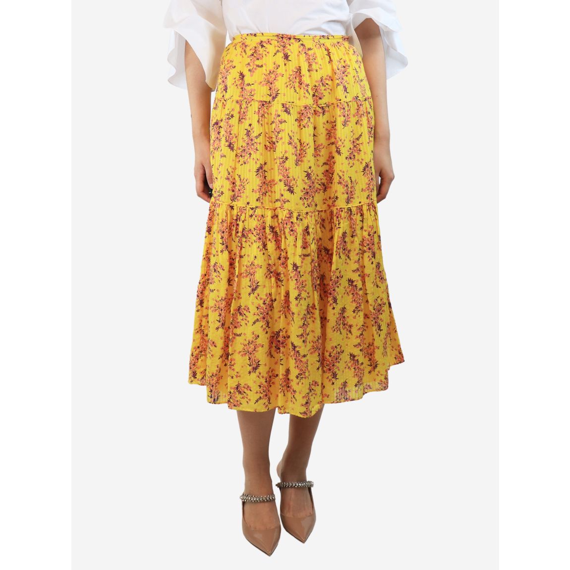 Ulla Johnson yellow floral main product photo