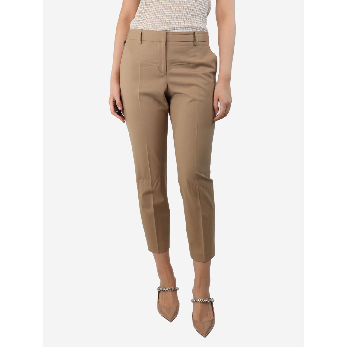Theory beige tapered main product photo
