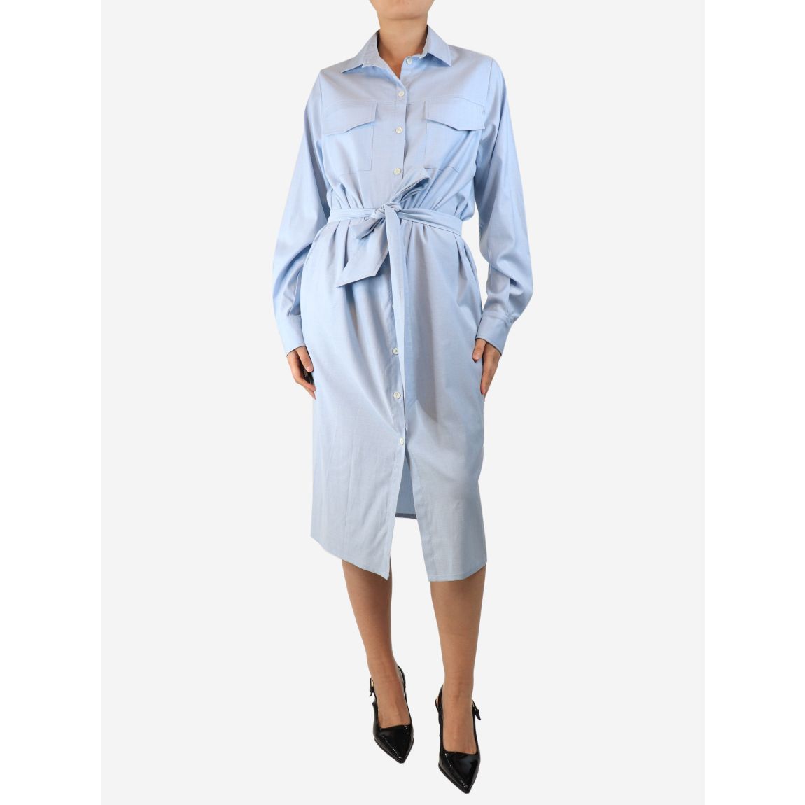 Eleventy light blue belted main product photo