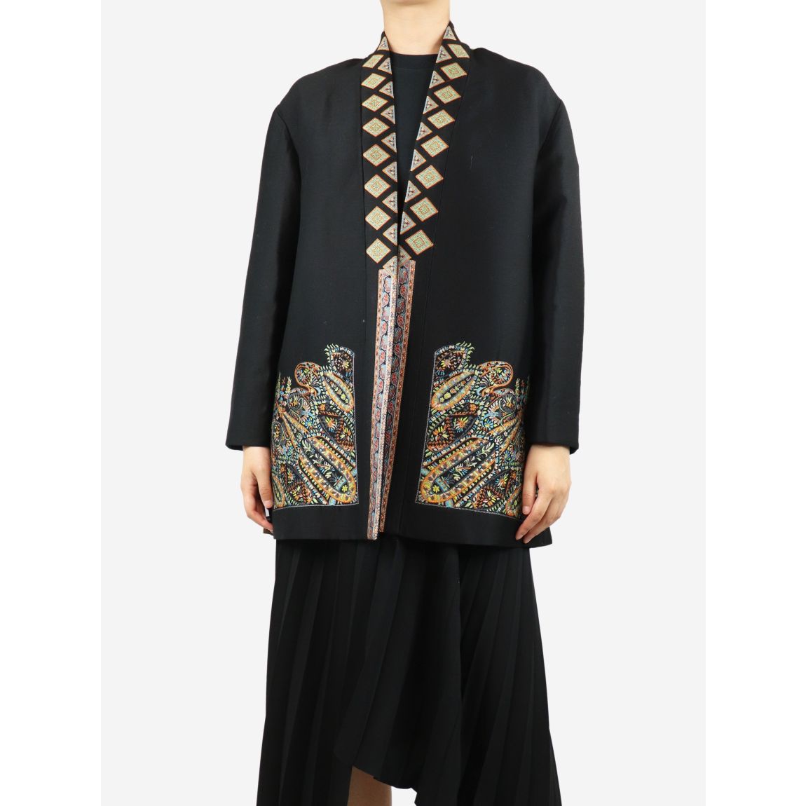 Etro black embroidered main product photo