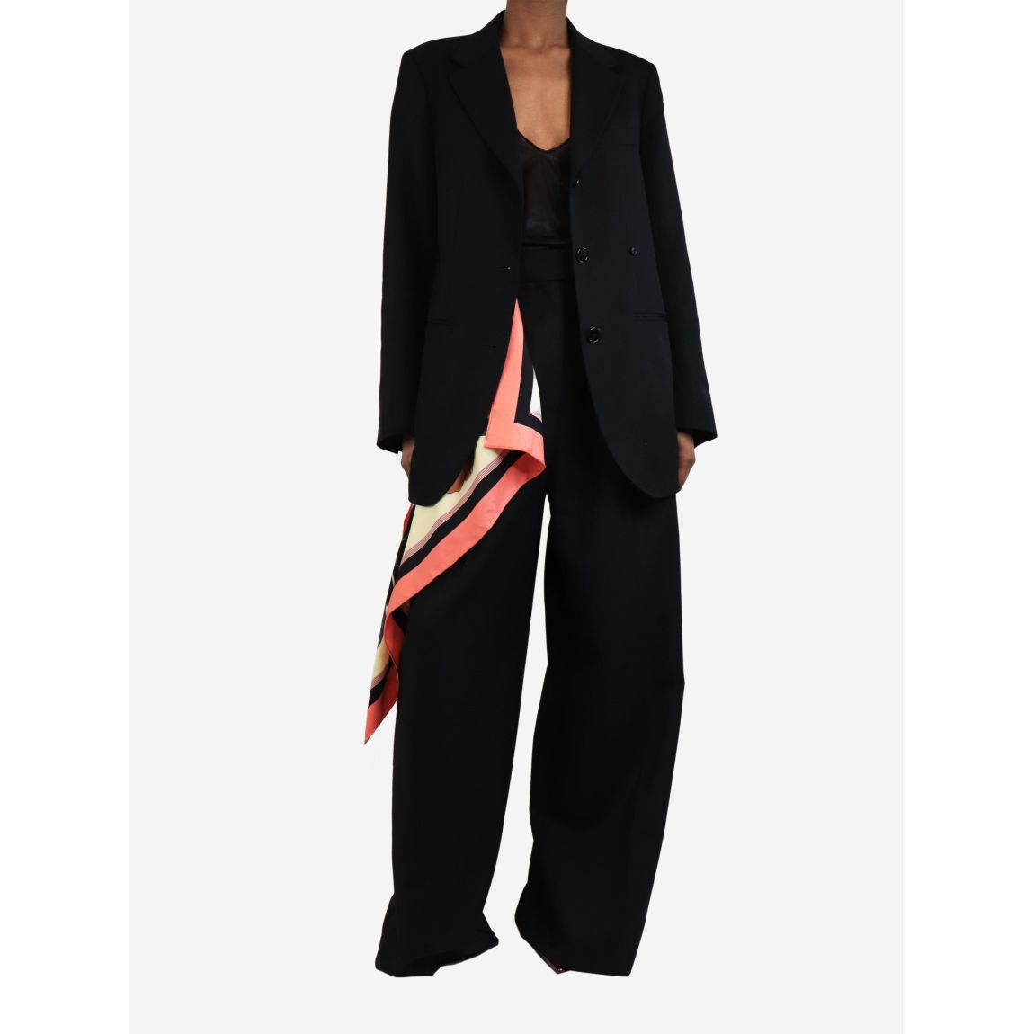Dries Van Noten black scarf main product photo