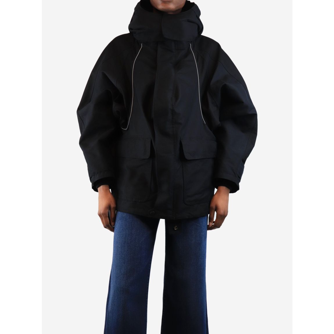 Balenciaga black hooded main product photo