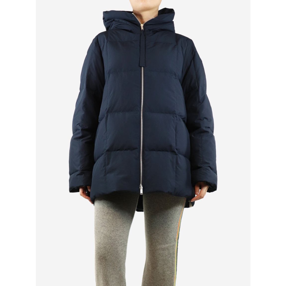 Jil Sander navy blue hooded main product photo
