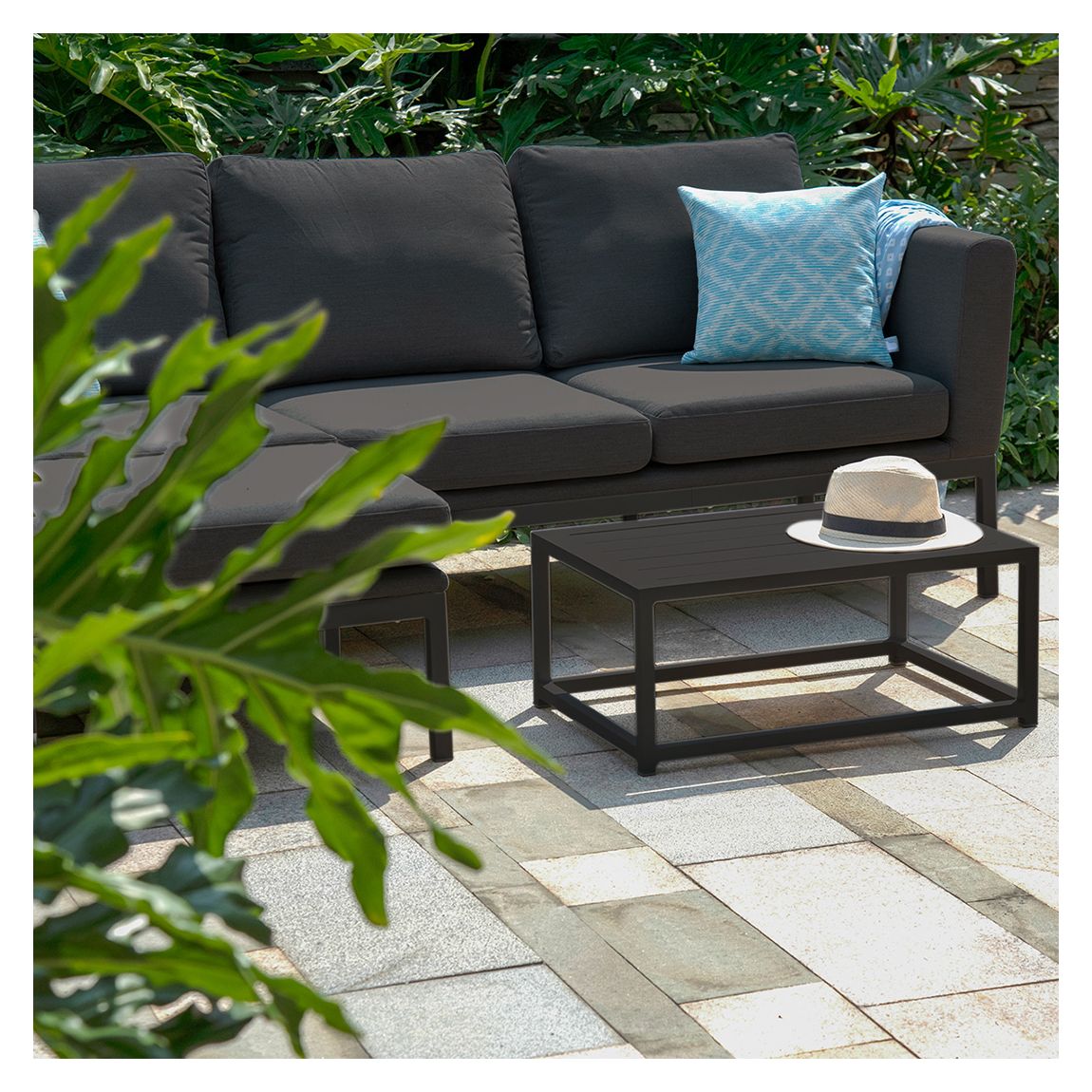 Pulse Chaise Sofa Set / Charcoal main product photo