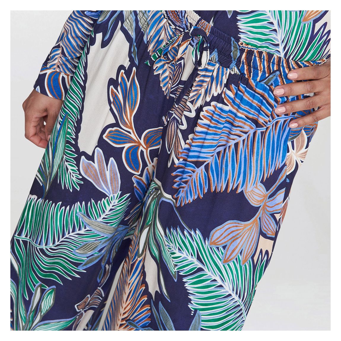 Multi Aruna Wide Leg Printed Trouser main product photo