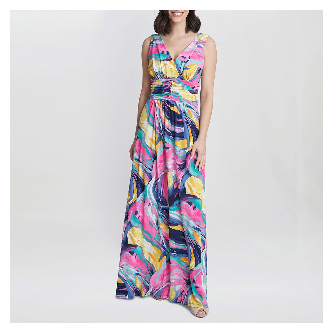 Multi Camille Printed Maxi Dress main product photo