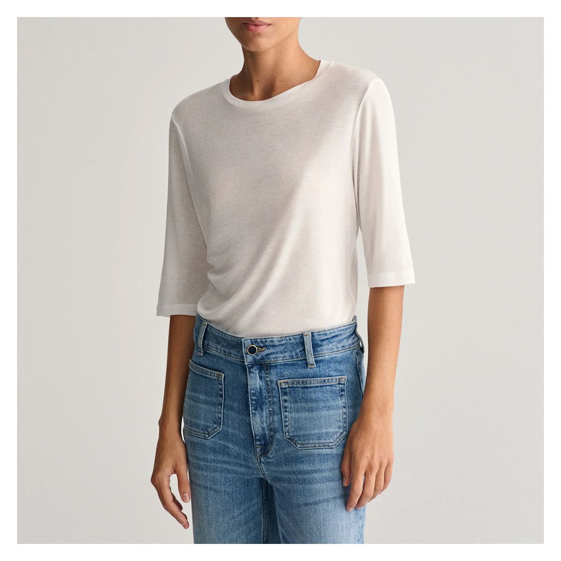White Slim Lightweight T-Shirt main product photo