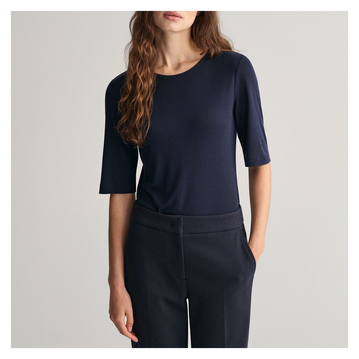 Navy Slim Lightweight T-Shirt main product photo
