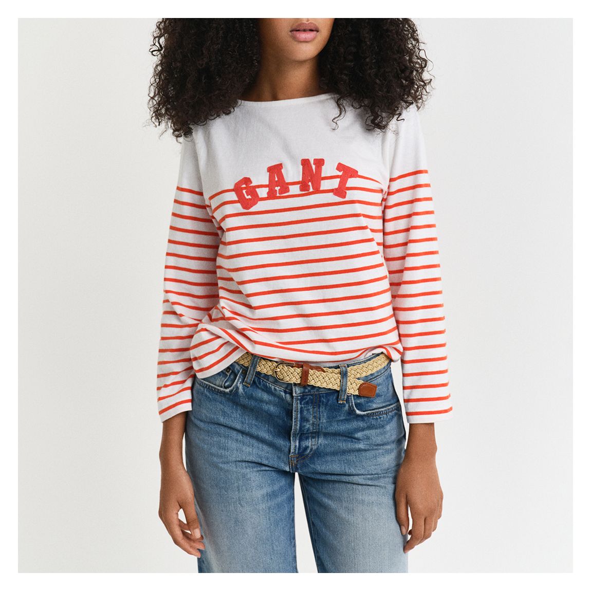 Red Breton Boat Neck T-Shirt main product photo