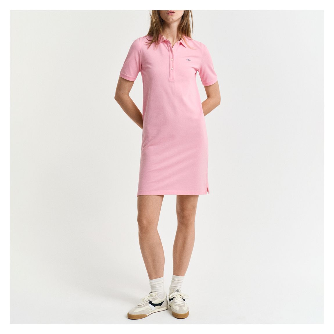 Pink Shield Pique Polo Dress main product photo