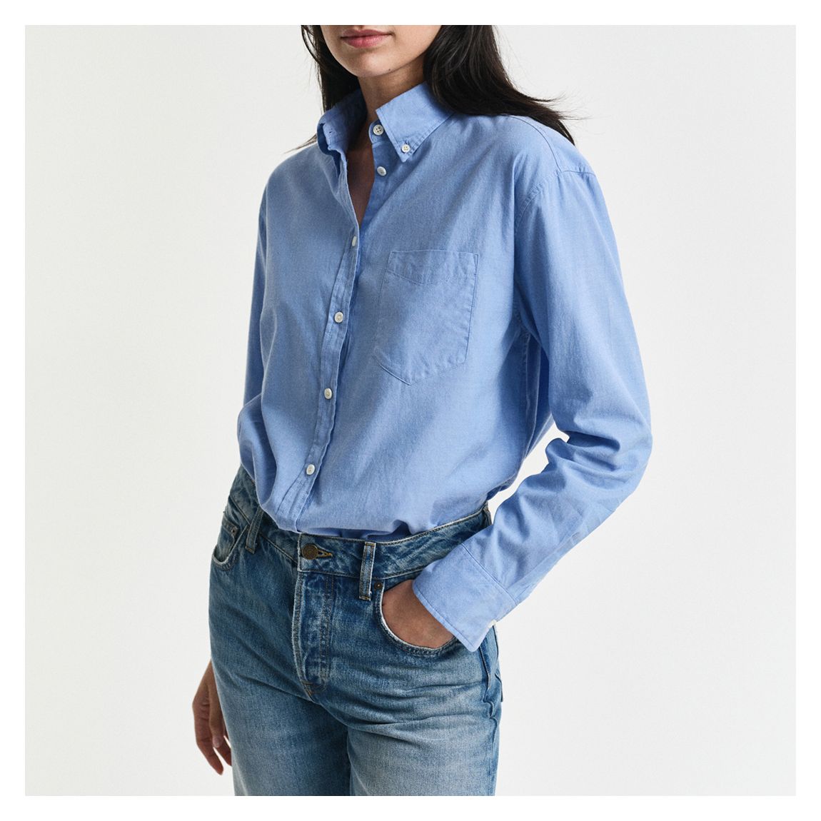 Blue Luxury Oxford Cotton Shirt main product photo