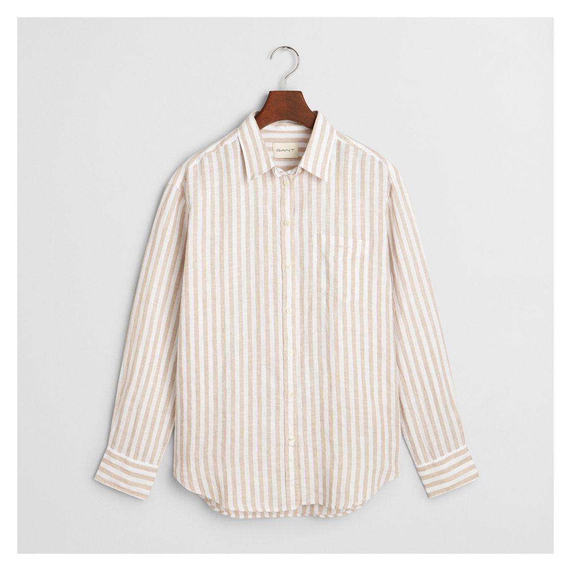 Pink Striped Linen Shirt main product photo
