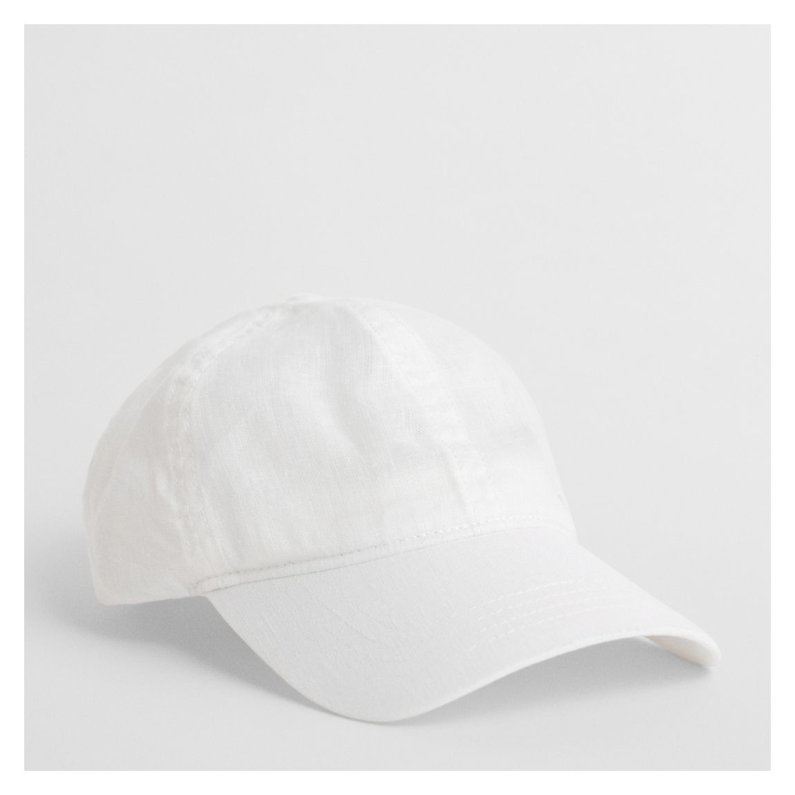 White Linen Cap main product photo