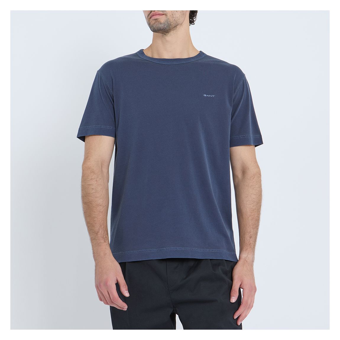 Navy Sunfaded Cotton T-Shirt main product photo