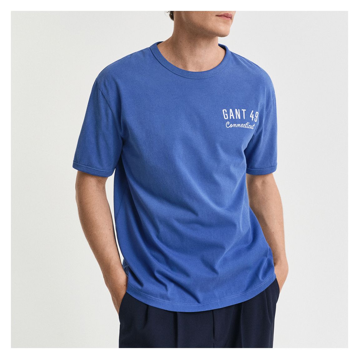 Blue Washed Cotton T-Shirt main product photo