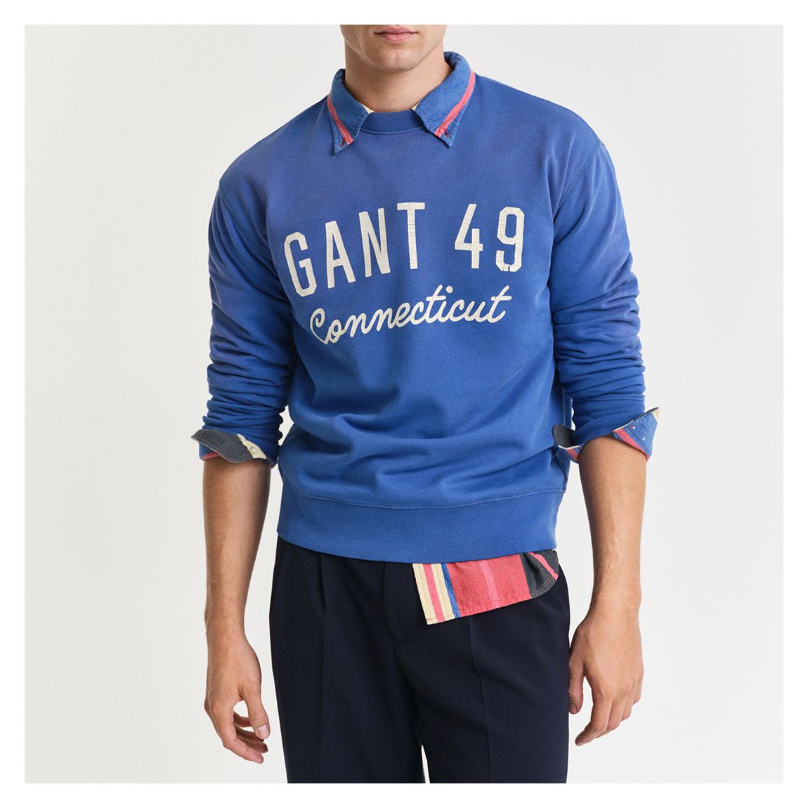 Blue Graphic Cotton Sweatshirt main product photo