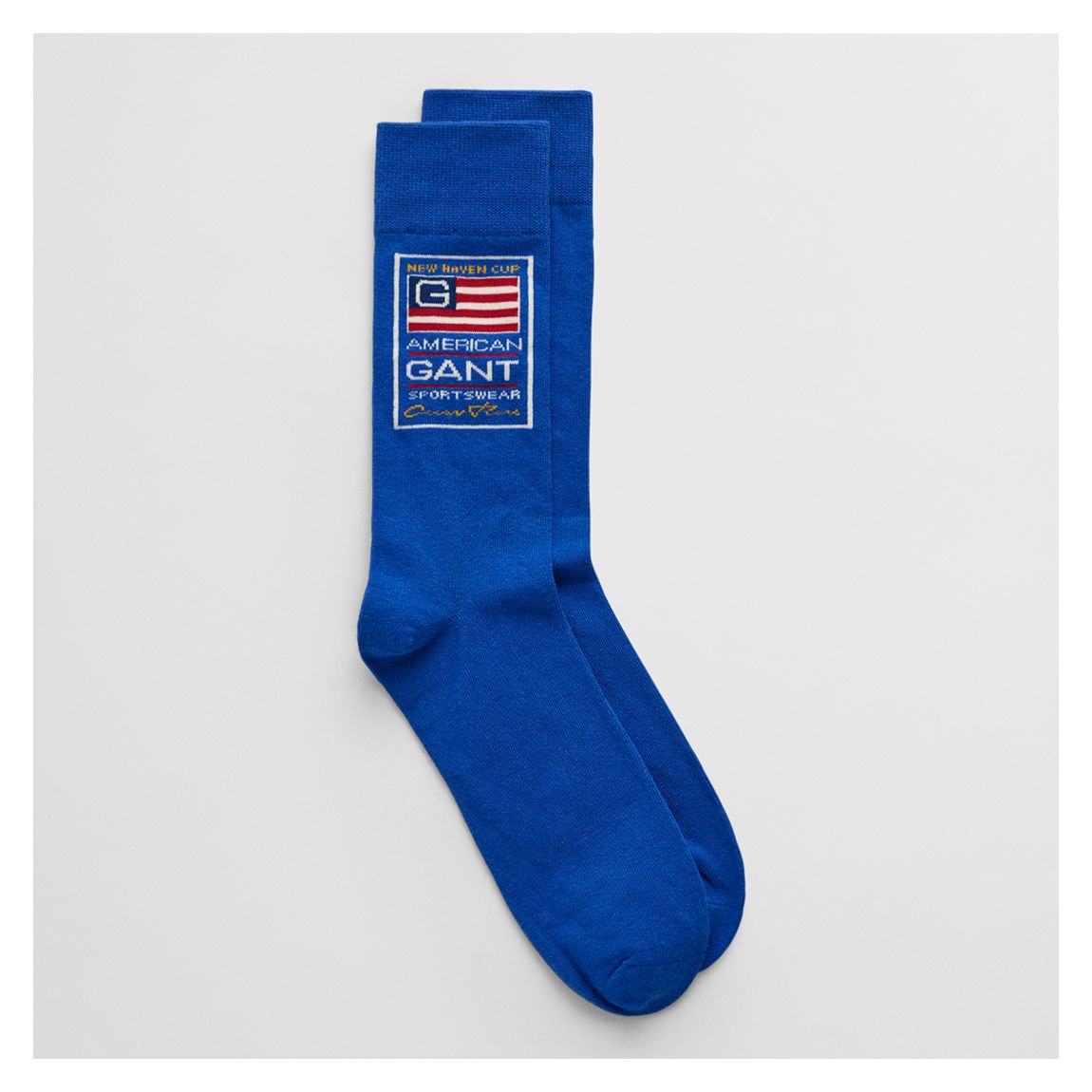 Cobalt Embroidered Flag Socks main product photo